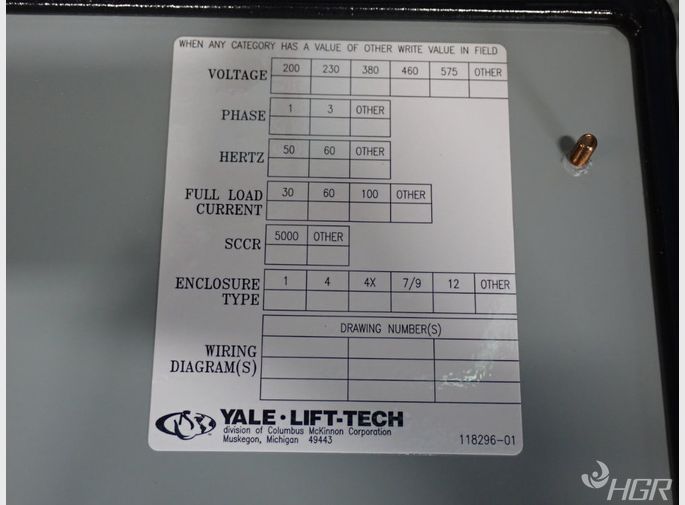 Yale Lift Tech Fuse Box