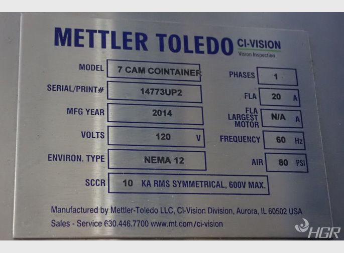 Mettler Toledo Civision Imaging System