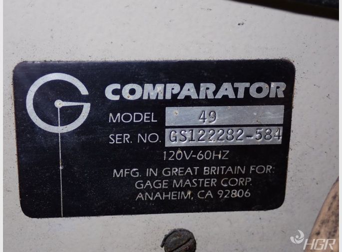 Gage Master Corp Optical Comparator