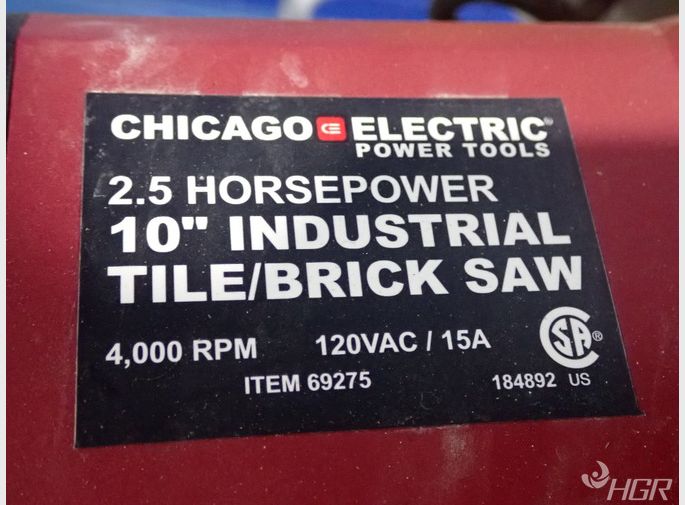 Chicago Electric Tilebrick Saw