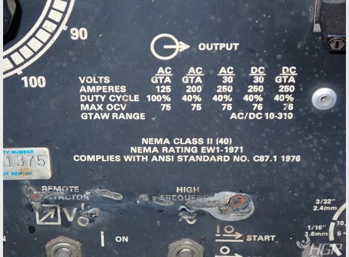 Miller Miller Dialarc Hf 250 Amp Welder 