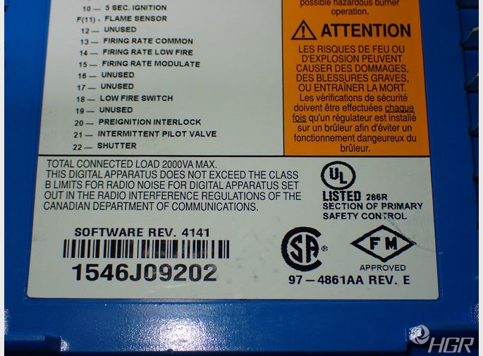 Used Honeywell Honeywell Rm7800 M 1011 Burner Control Relay Module....