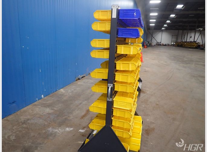  Parts Bin Rack Cart