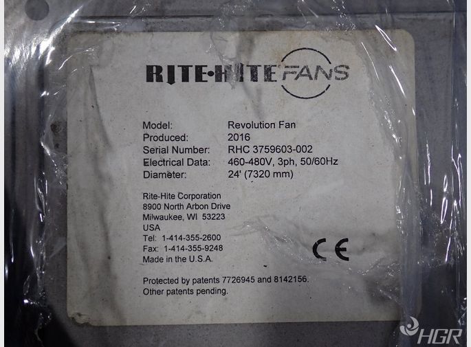 Rite Hite Fans Industrial Fans
