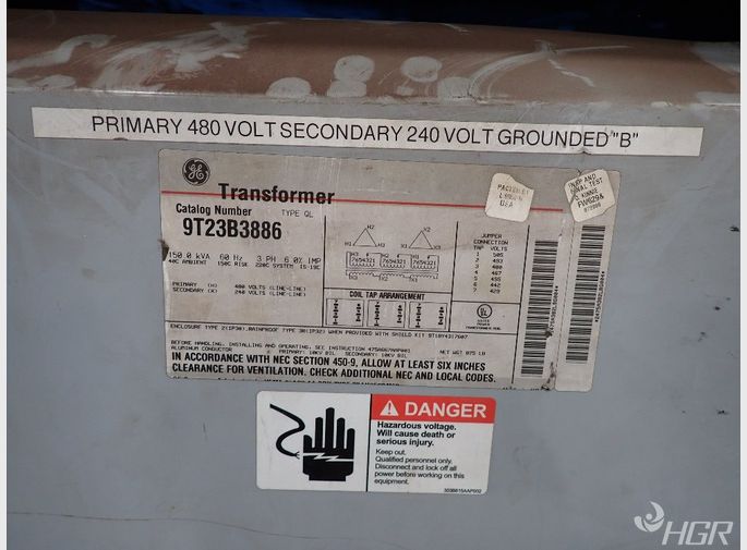 Used Ge Transformer HGR Industrial Surplus