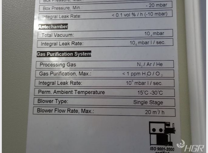 Mbraun Vacuum Chamber