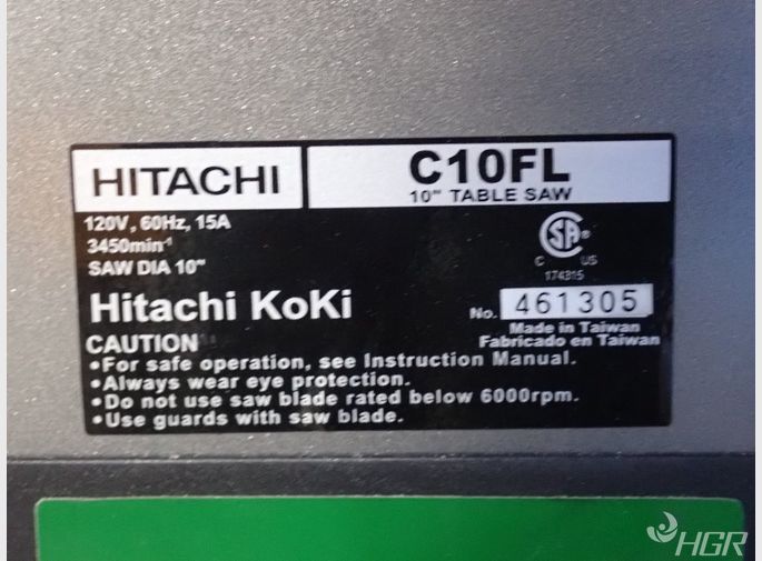 Hitachi Table Saw