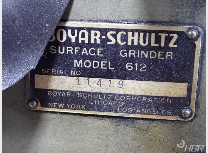 Boyar Schultz Surface Grinder