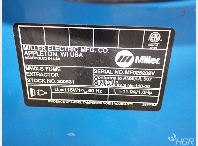 Miller Fume Extractor