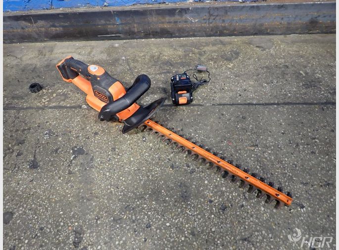 Used Black Decker Battery Operated Hedge Trimmer HGR Industrial