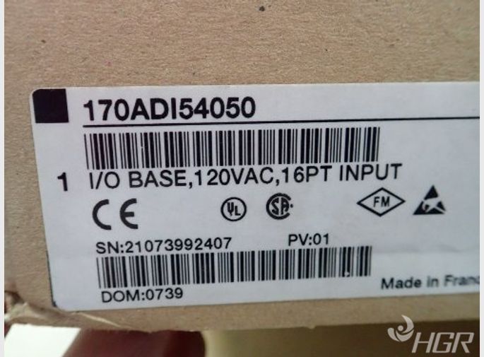 Schneider Electric Schneider Electric 170adi54050 Io Base 120vac 16pt Input Factory Sealed