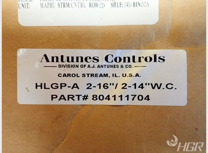 Antunes Controls Antunes Controls 804111704 Hlgpa 216  214 Wc Double Gas Switch