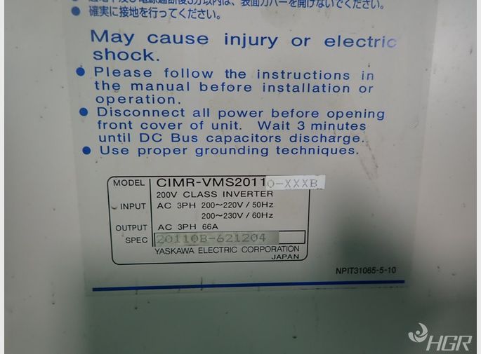 Yaskawa Yaskawa Cimrvms20110xxxb Class Inverter