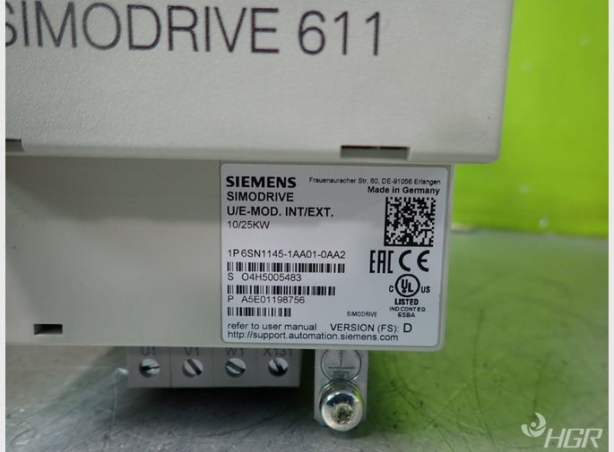 Siemens Siemens 6sn11451aa010aa2 Power Supply Simodrive 611