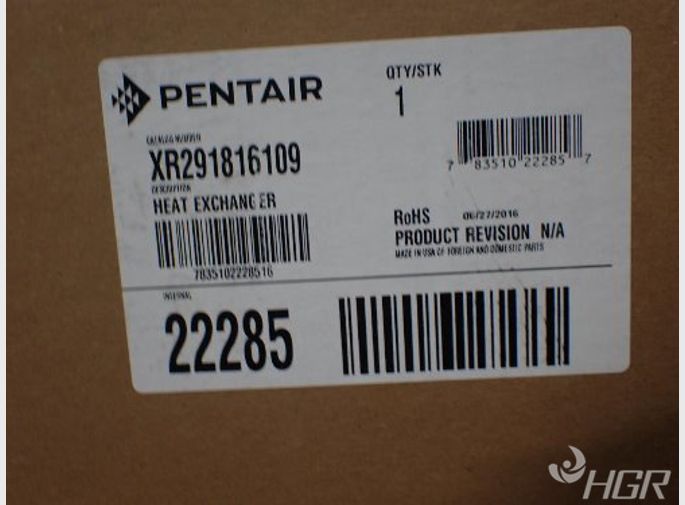 Pentair Heat Exchanger