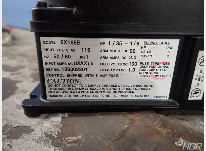 Dayton Dc Motor Speed Control