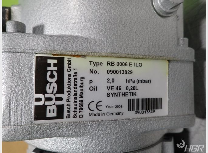 Busch Busch Rb 0006 E Ilo Vacuum Pump
