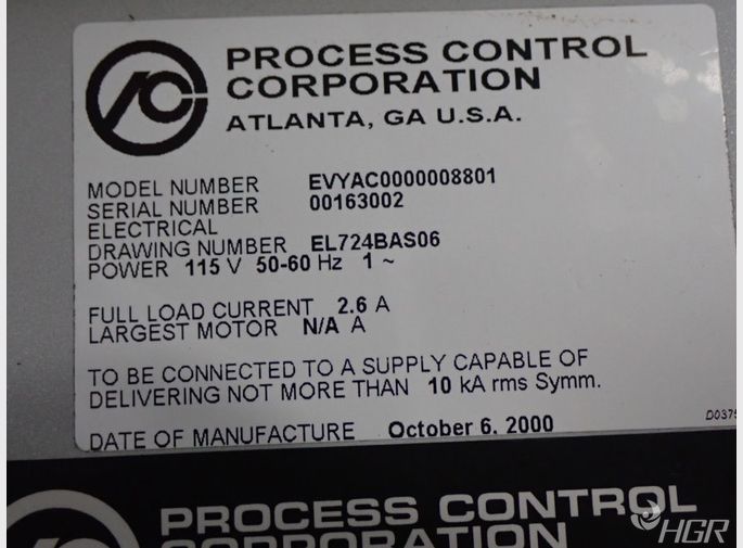 Process Control Hopper Control Panel