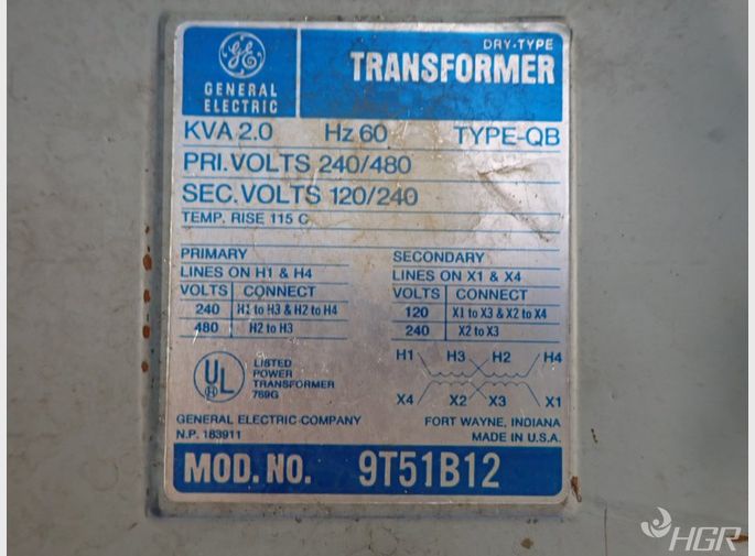 General Electric Transformer