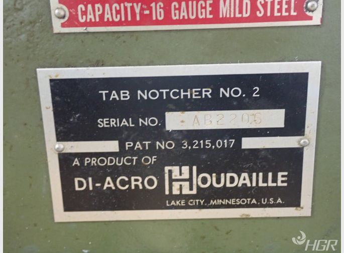 Diacro  Houdaille Notcher