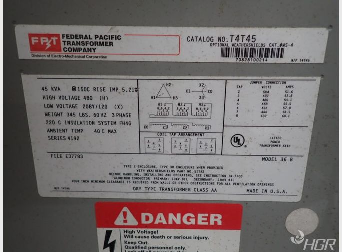 Federal Pacific Tranformer Transformer