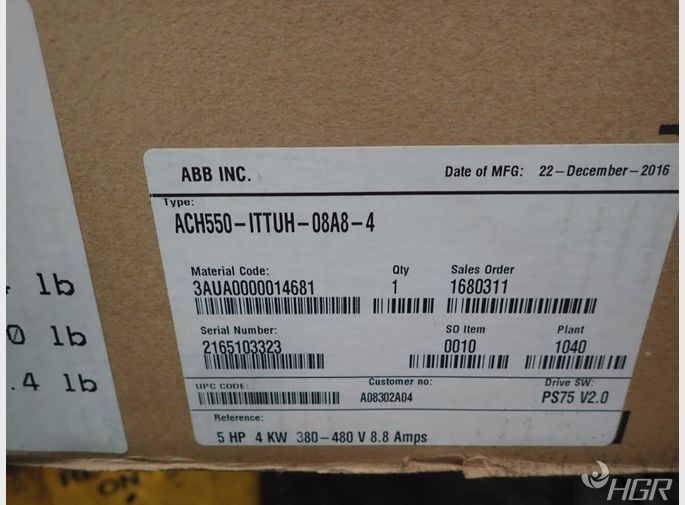 Abb Abb Ach550ittuh08a84 Motor Drive 