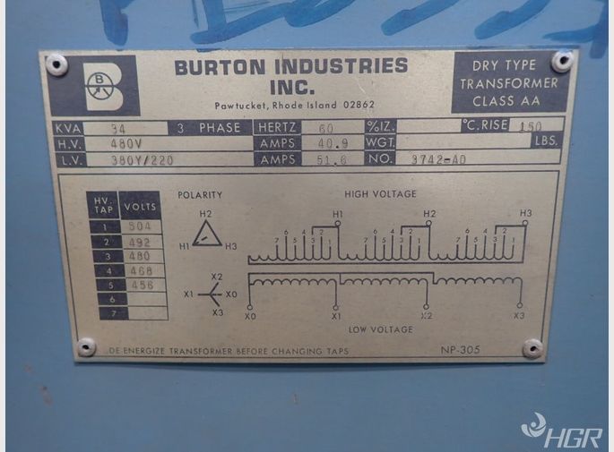 Burton Industries Transformer