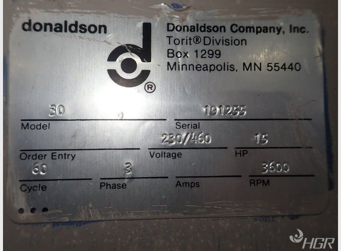 Donaldson Torit Donaldson Torit 30 Dust Collector