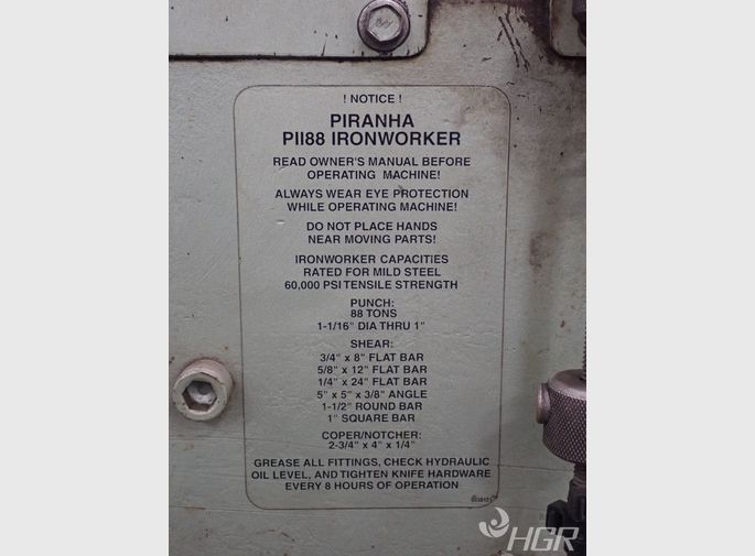 3/8 inch Square Punch and Die for Piranha Ironworkers