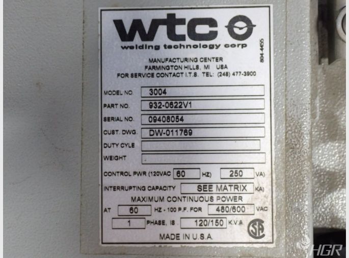 Welding Technology Corp Welding Controller