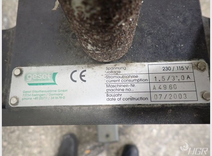 Geset Weber Labeler