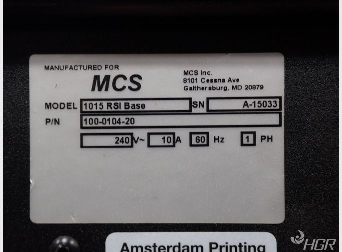 Mcs Inc Mcs Inc 1015rsi Base Inkjet Printer