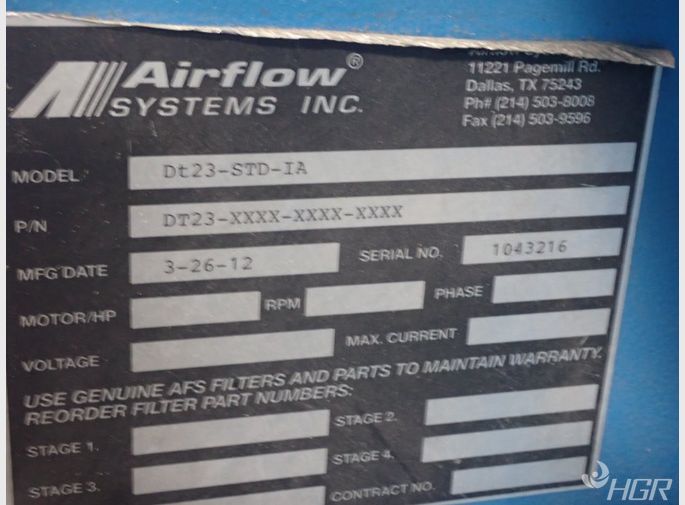 Airflow Down Draft Table