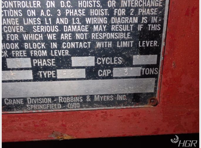 Robbins  Myers Electric Hoist