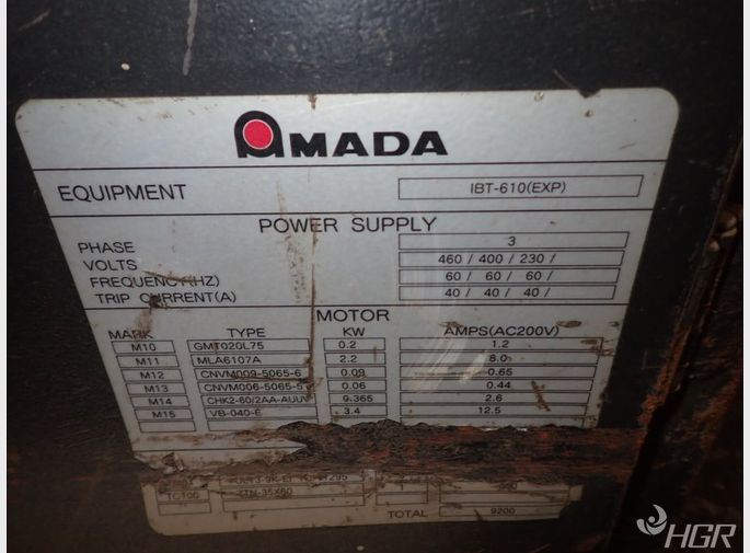 Amada Deburring Machine