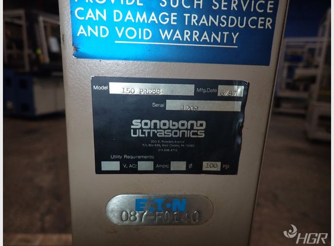 Sonobond Ultrasonic Welder