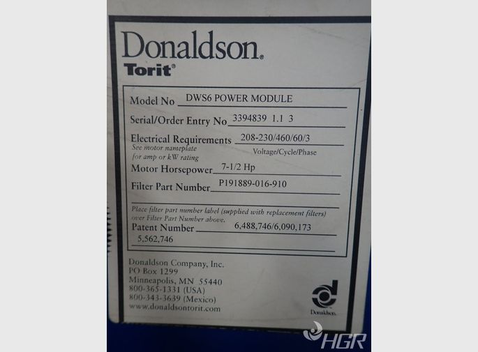Donaldson Torit Dust Collector
