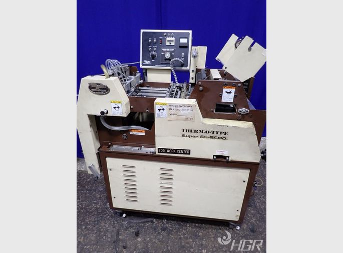 Thermotype Foil Stamping Press