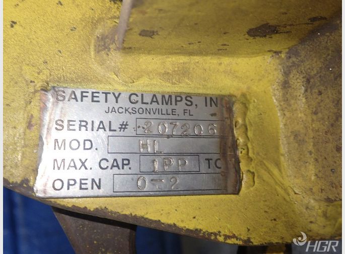 Safety Clamps Inc Horizontal Lifting Clamp