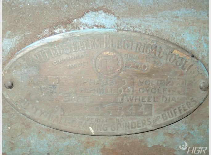 United States Electrical Tool Co Pedestal Grinder