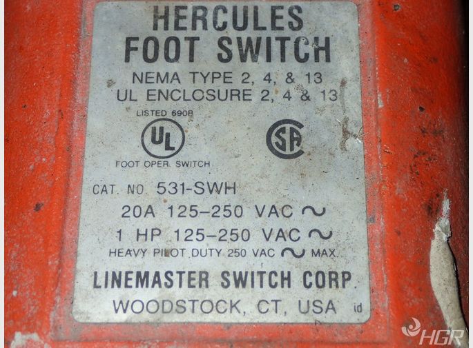 Herculeslinemaster Foot Switch