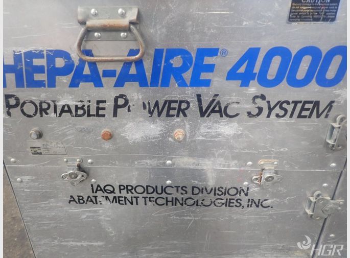 Abatement Technology Portable Power Vacuum System