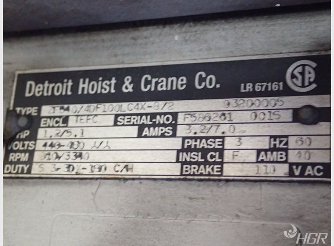 Detroit Hoist And Crane Hoist