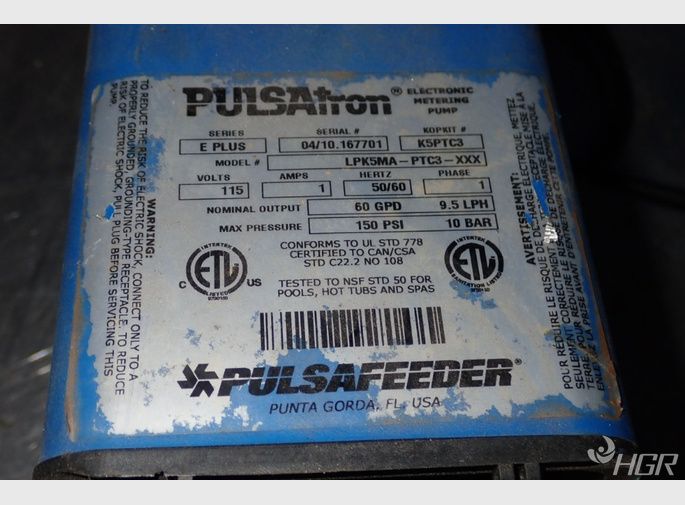 Pulsatron Electric Metering Pump