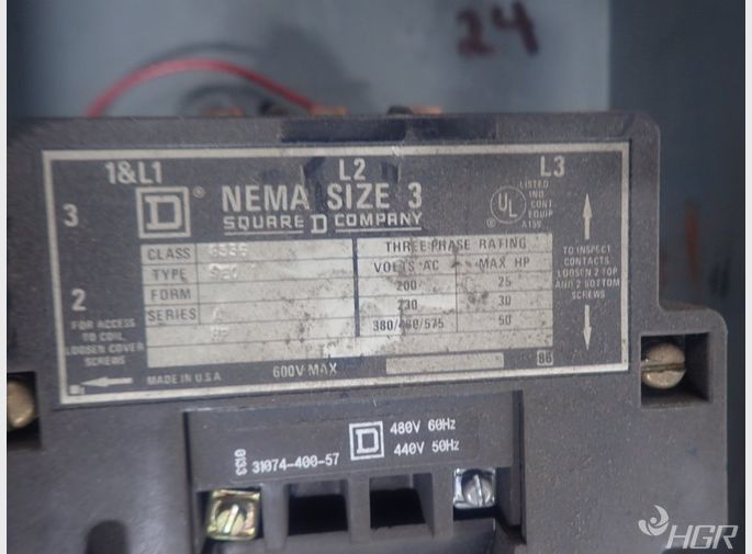Square D Fusible Disconnect  Starter Assembly