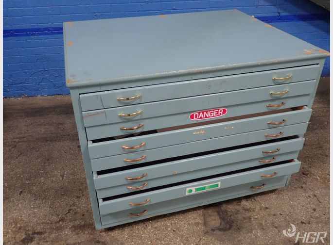  Blue Print File Cabinet 
