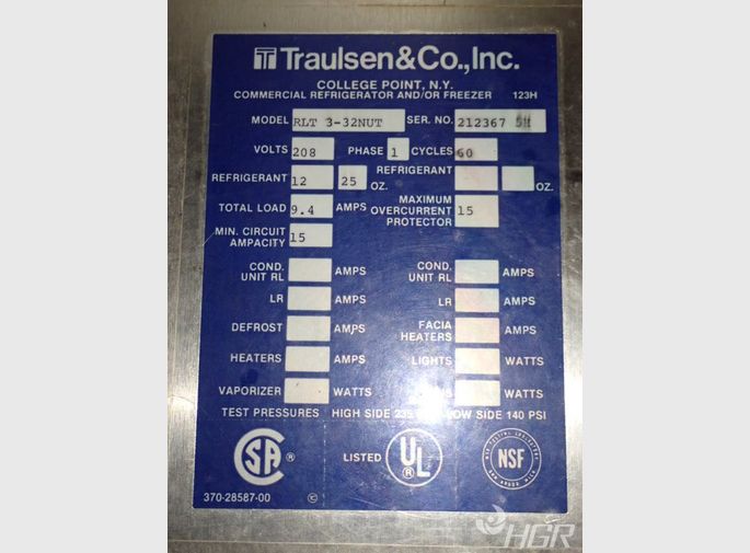 Traulsen Refrigerator  Freezer