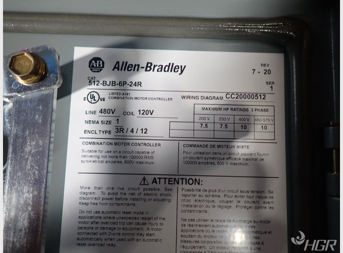 Allen Bradley Comination Starter