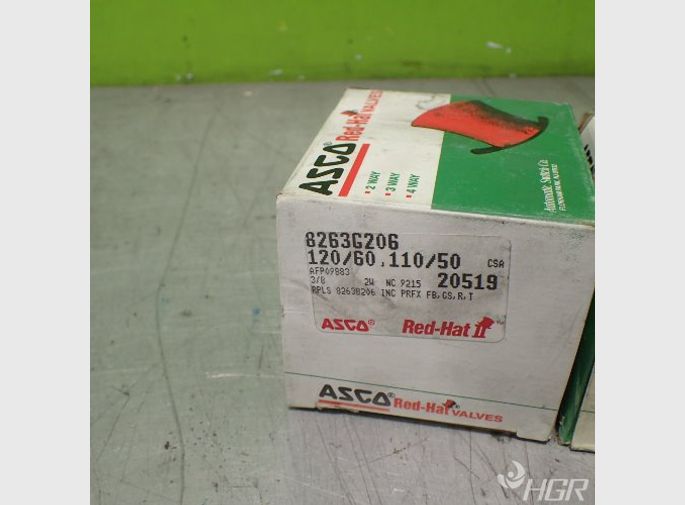 Asco Red Hat 2 Asco Red Hat 8263g206 Solenoid Valves 38 2w 110120v 