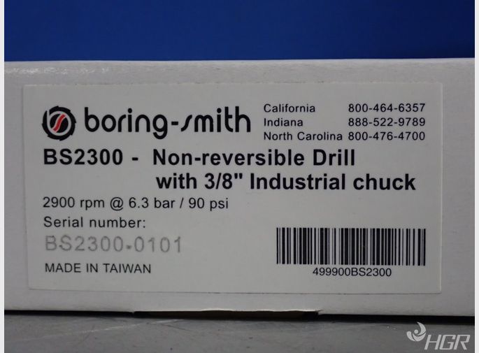 Boring Smith Nonreversing Drill